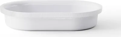 Image de Georg Jensen - Plat à gratin ovale Bernadotte, blanc brillant