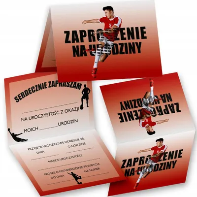 Obrázek produktu pro Narozeninova pozvanka - ROBERT LEWANDOWSKI NA PRZYJĘCIE