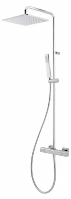 Produktbild von Herzbach LIVING SPA Duschsäule mit Regenbrause 25 cm soft, mit Stabhandbrause