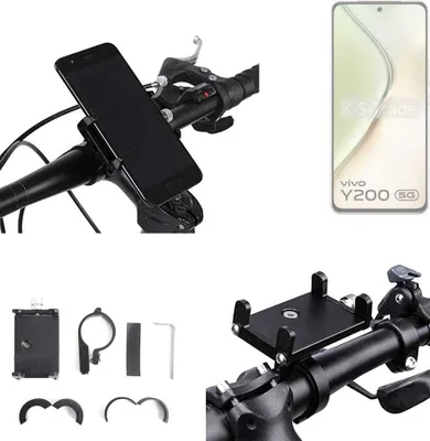 Produktbild von K-S-Trade Handyhalterung für das Fahrrad kompatibel mit Vivo Y200 5G V2343A Halter Lenkstange Fahrradhalterung Motorrad Bike Mount Befestigung