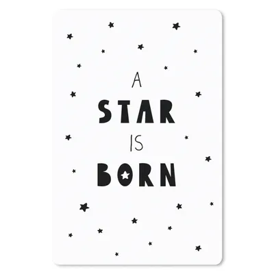 Produktbild von MuchoWow® Mauspad Mousepad Zitate - Ein Stern ist geboren - Baby - Kinder - Sprichwörter 40x60 cm - Mousepads - Maus Mat - Pad - Mausunterlage - Schreibtisch Accesoire