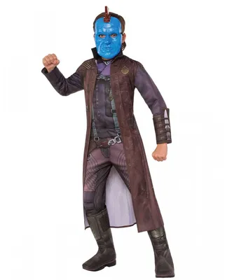 Produktbild von Yondu Kinderkostüm mit Maske für Fasching & Halloween Größe: S