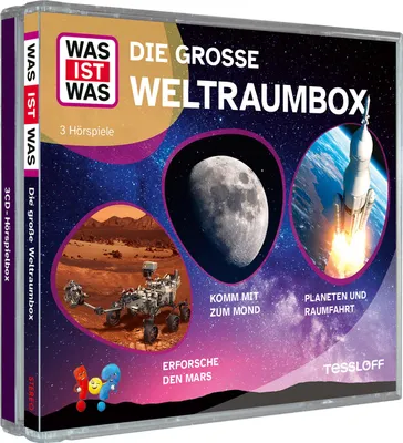 Produktbild von WAS IST WAS 3-CD Hörspielbox. Die große Weltraumbox