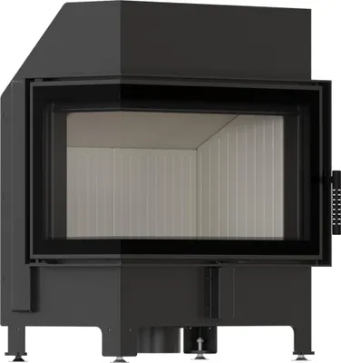 Produktbild von Kamineinsatz KRATKI ZIBI ECO 9,9 kW Ø 180 Eck links