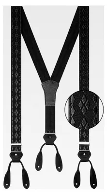 Produktbild von Kultige Old Style Hosenträger Schwarz