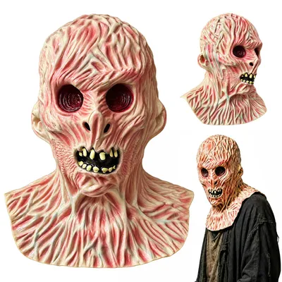 Horror-Latexmasker für Herren, Halloween-Kostüm, 1 Stück