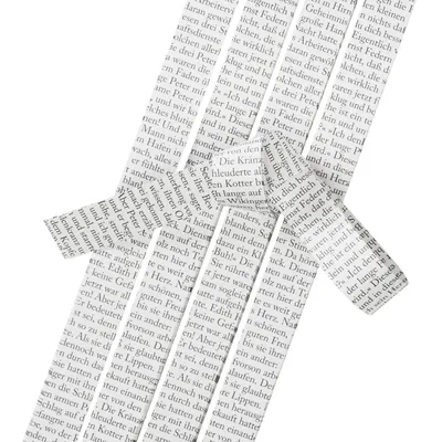 Produktbild von Papierstreifen "Buchtext", 15 mm, 80 Streifen