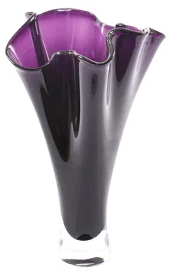 Immagine prodotto di Vaso in vetro viola H28,5