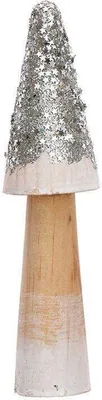 Image de Grand champignon en bois argenté