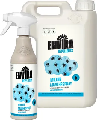 Produktbild von Envira Milben Abwehrspray im Nachfüllpack 2L + 500ml