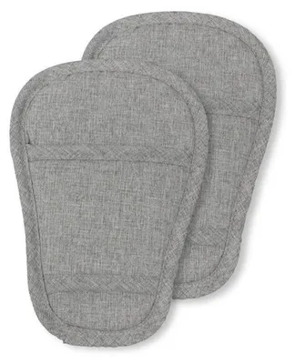 Productafbeelding van Veiligheidsgordel voor kinderwagen, trappentje-kussen, grijs, 2 stuks, universele gordelbeschermers voor baby's en kinderen