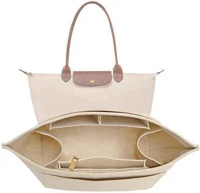 Obrázok produktu pre Bežová plstená vložka do veľkých kabeliek Longchamp