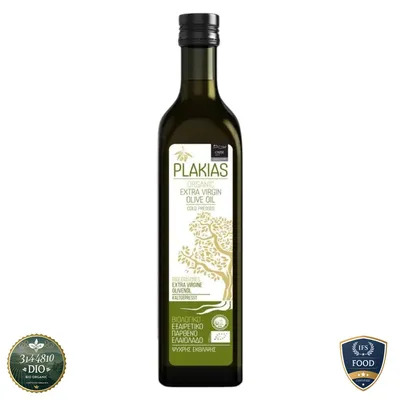 Obrázok produktu pre Olivový olej prvotriednej kvality (Extra Virgin) vyrobený z odrody oliv Koroneiki na Kréte, nefiltrovaný, objem 1 liter