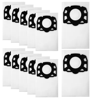 Vliesfilterbeutel 12er-Pack für Kärcher WD4-WD6, MV4-MV6