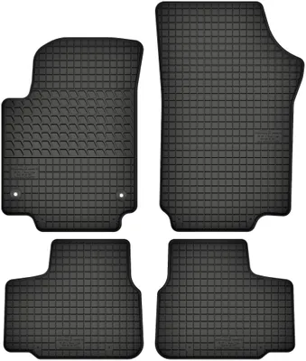 Immagine prodotto di Tappetini in gomma adatti per Seat MII (dal 2011) Set di tappetini in gomma nero + tappo