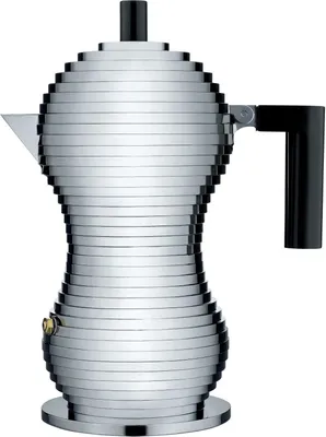 Produktbild von Alessi Percolator Pulcina - MDL02/3 B - Schwarz - 3 Tassen - von Michele De Lucchi