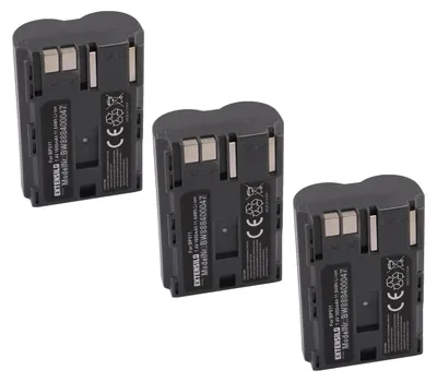 Produktbild von EXTENSILO 3x Akku kompatibel mit Canon MV530i, MV500i, MV500, MV650i, MV630i, MV600i, MV550i, MV730i, MV700i, MV700 Kamera (1600 mAh, 7,4 V, Li-Ion)