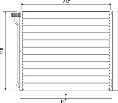 Produktbild von VALEO 822649 Kondensator Klimaanlage Klimakondensator für BMW X5 (E70) +Trockner