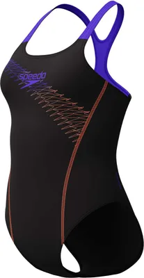 Image de Speedo Medley Logo Maillot de bain femme, Couleur:Noir, Taille:42