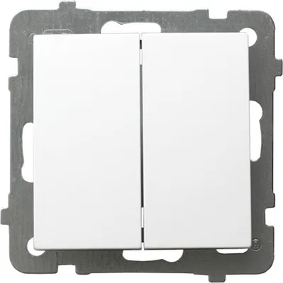 Zdjęcie produktu dla Ospel ŁP-2G/m/00, Biały, IP20, 250 V, 10 A, 71 mm, 40 mm