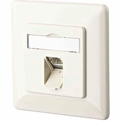 Produktbild von METZ CONNECT E-DAT C6 1 Port UP reinweiß