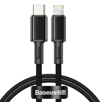 Zdjęcie produktu dla Kabel Baseus High Density PD 20W USB-C - Lightning 1,0 m czarny