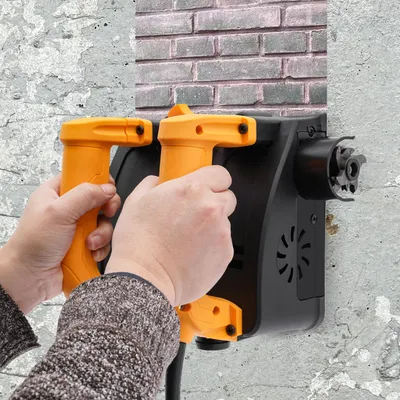 Imagen del producto de Cepillo eléctrico de pared: 1200 W de potencia, 26 cuchillas, profundidad ajustable de 1 a 4 mm