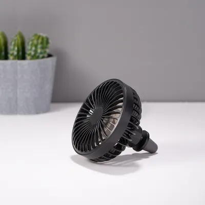 Obrázek produktu pro LED Automobilový ventilátor USB Přenosný Mini černý