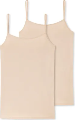 Produktbild von Schiesser Damen 2 er Pack Spaghettitop Gr. 38  sand