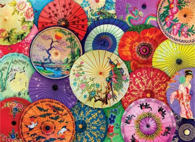 Image de Parapluies asiatiques en papier huilé 1000 pièces