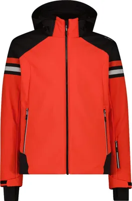 Produktbild von CMP Herren Skijacke aus Twill mit abnehmbarer Kapuze orange 52