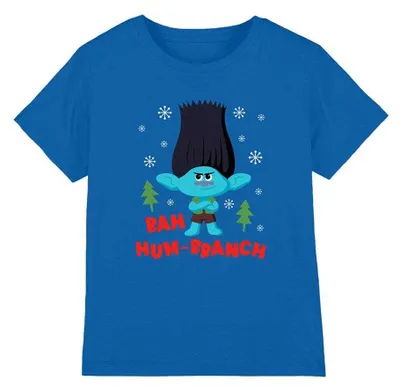 Obrázek produktu pro Tričko s motivem "Bah Humbranch" od Trolls, dětská velikost TV35119 (116), barva: královská modř