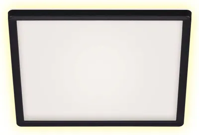 Image de LED Panel BRILONER LEUCHTEN SLIM, 18 W, 2400 lm, IP20, noir, plastique, dimmable, avec télécommande, 29,3 x 29,3 x 2,8 cm
