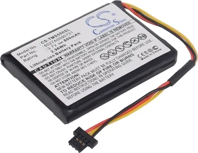 Obrázek produktu pro TECHTEK Baterie kompatibilní s [TomTom] 1EF0.017.03, 1ET0.052.09, 4EF0.017.00, 4EF00, 4ET0.052.01, Start 45, Start 45M, Start 45TM, Start 50M, Start