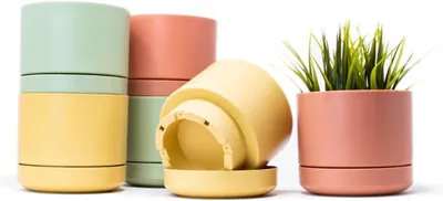 Obrázok produktu pre Kvetináče 12 cm, 6 kusov, plast, pre balkón