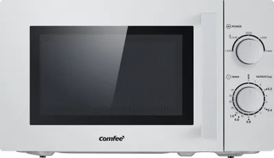 Immagine prodotto di Comfee CMSN 20 si microonde/ microonde singolo con 5 livelli di potenza/ luce interna/ scongelamento facile/360° piatto rotante/ due comandi rotanti/20L/700W/argento
