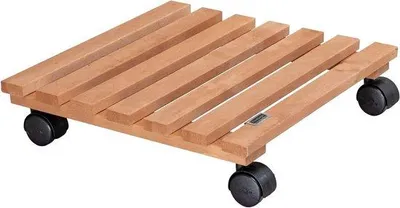 Produktbild von Kunststoff-Blumenwagen für Innenraum 35 x 35 x 8 cm mit 100 kg Tragfähigkeit