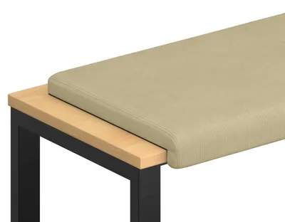 Image de vidaXL Coussin de banquette, gris-vert, profondeur 35 cm