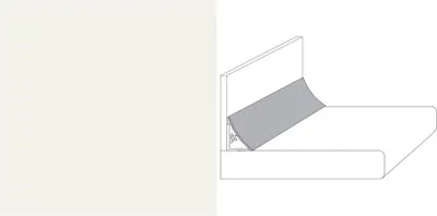 Produktbild von Getalit Wandanschlußsystem Plus 59 cm, 20 x 30 mm, uni weiß