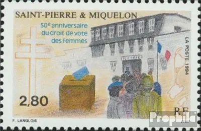 Produktbild von Briefmarken St. Pierre und Miquelon 1994 Mi 675 (kompl.Ausg.) postfrisch Frauenwahlrecht