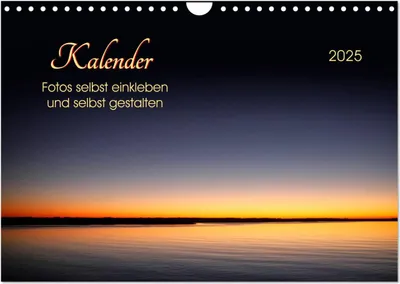 Produktbild von Kalender - Fotos selbst einkleben und selbst gestalten (Wandkalender 2025 DIN A4 quer), CALVENDO Monatskalender