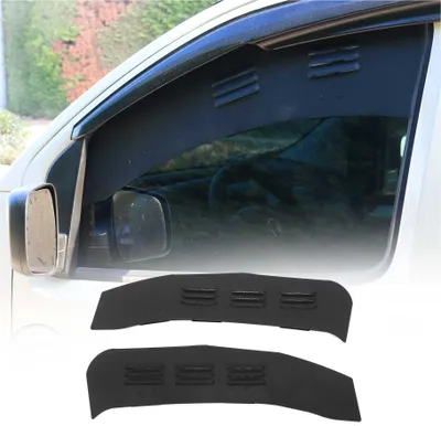 Image de Grille d'aération de Fenêtre pour Peugeot Partner 2019-2025 Noir