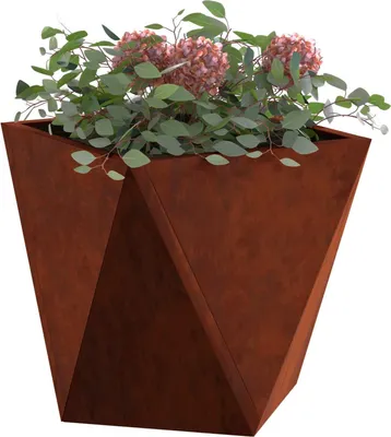 Immagine prodotto di vidaXL Fioriera 2 pezzi Rusty 30 x 30 x 30 cm Acciaio resistente alle intemperie