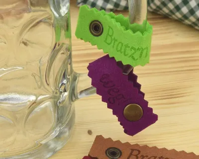 Produktbild von Henkelband 'Bratzn weg!' - Maß Maßkrugband - Farbe wählbar - 1 Stück
