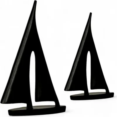 Image de Figurines décoratives pour voilier Noir – LOT de deux figurines