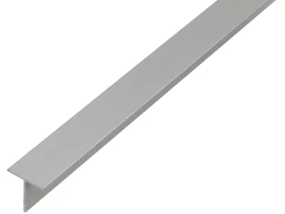 Zdjęcie produktu dla GAH-Alberts 473112, Aluminium, Srebrny, W kształcie litery T, 1 szt., Powłoka anodowana, 100 cm