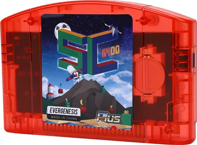 Produktbild von Open-Source-Kassette für N64-Spielkonsole Schnell lesbare Karte Retro-HD-Spielkassette mit automatischer Speicherung und Backup Rot transparent