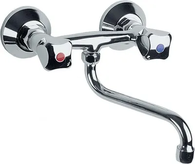 Image de KFA Mitigeur mural standard pour la cuisine Chrome (300-610-00)