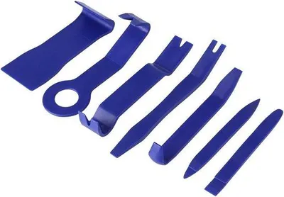 Image de Kit d'outils pour l'installation d'autoradios - 7 pièces - Kit d'installation - Avec outils pour accessoires automobiles