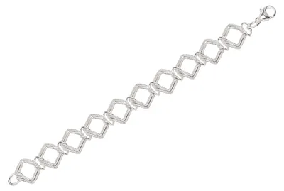 Produktbild von NKlaus Damenarmband mit Designer-Kette aus 925 Sterling Silber, 19cm